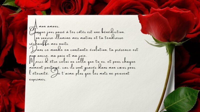 25 lettres d’amour très touchantes, profondes et inoubliables à copier ou personnaliser — Textesducoeur ❤️